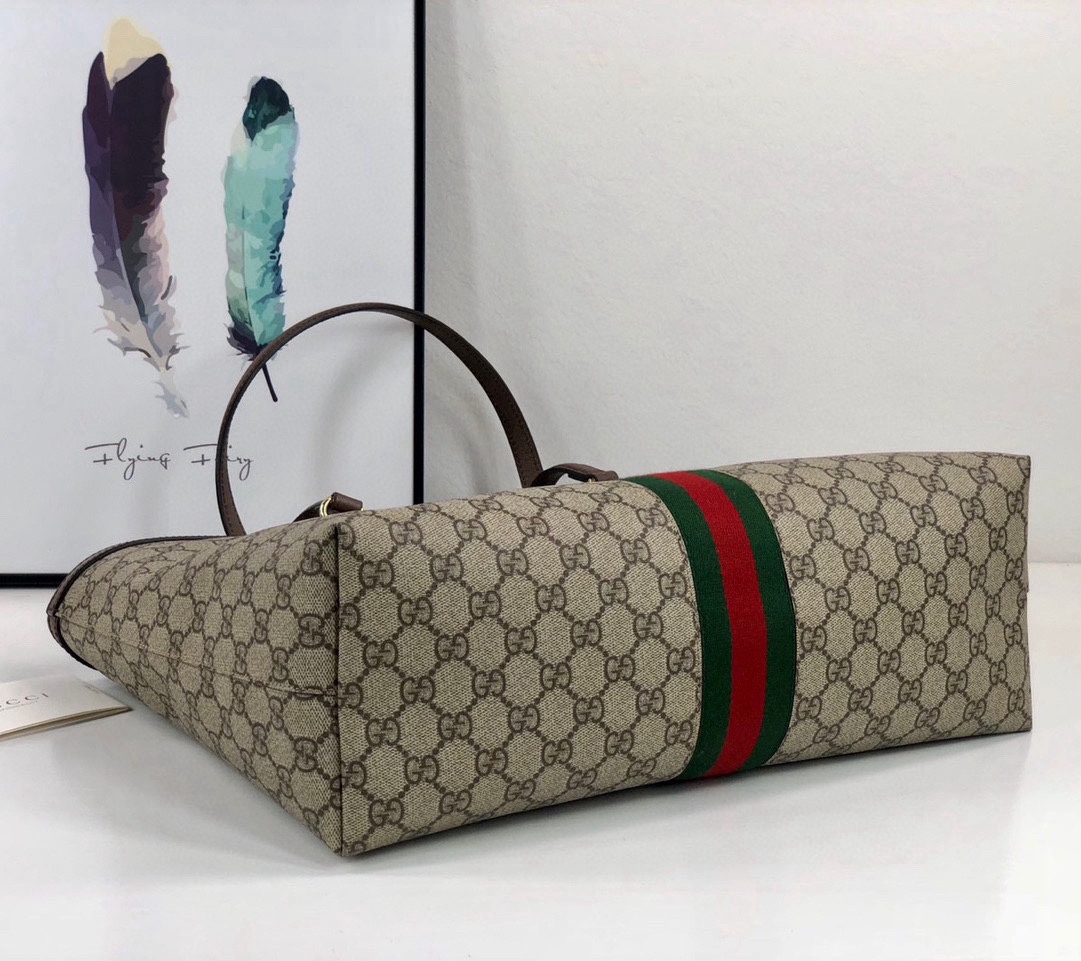 [TOP] GUCCI Ophidia Series Portable Tote Bag 38x28x14cm - GHW