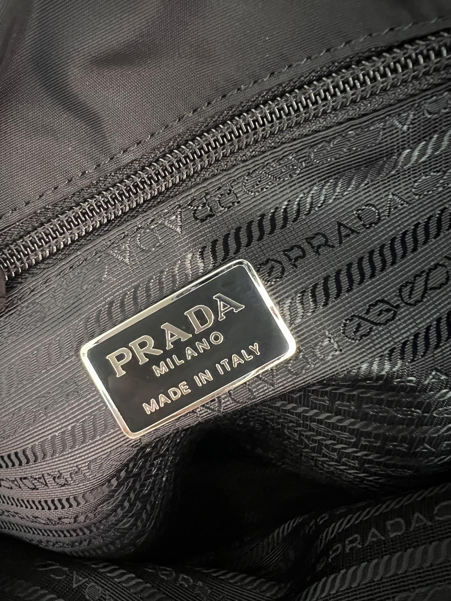 [TOP] PRADA Nylon Tote Bag 35x30x10cm - Black