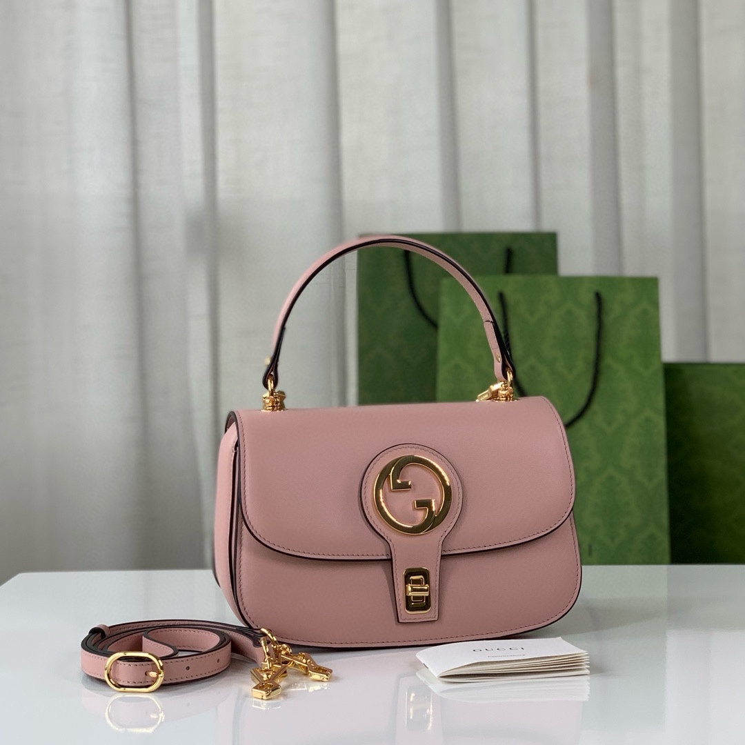 [TOP] GUCCI Blondie Series Circular Mutual Buckle Handbags 23X15X11cm - 4 Colors - GHW