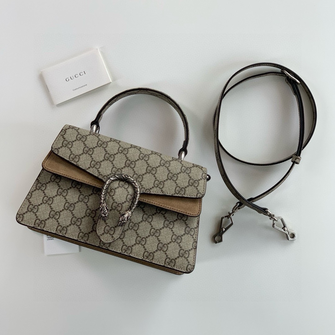 [TOP] GUCCI Dionysus Series Handbags 24X16X11cm - Khaki