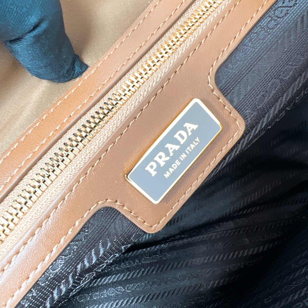 [TOP] PRADA Nylon Tote Bag 43x31x15cm - Brown