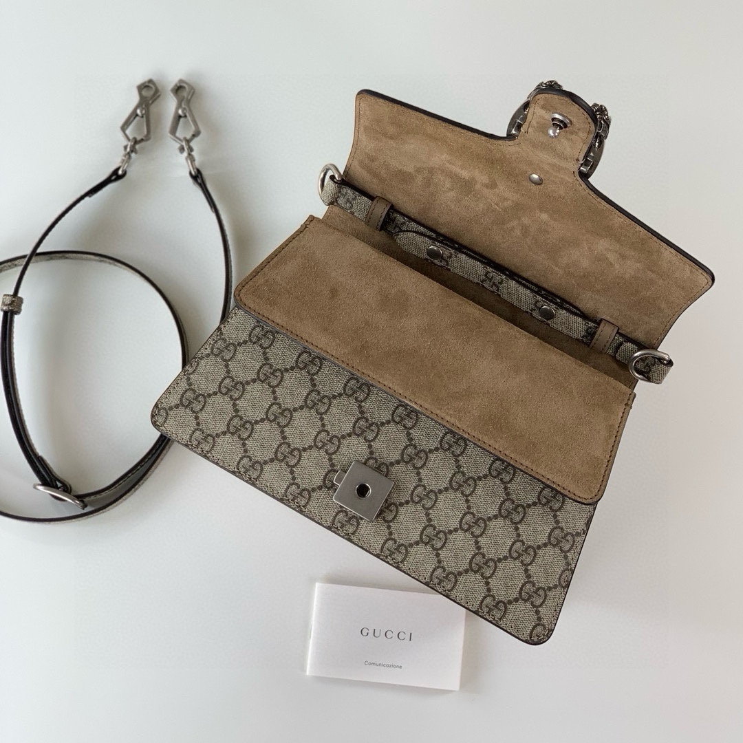 [TOP] GUCCI Dionysus Series Handbags 24X16X11cm - Khaki