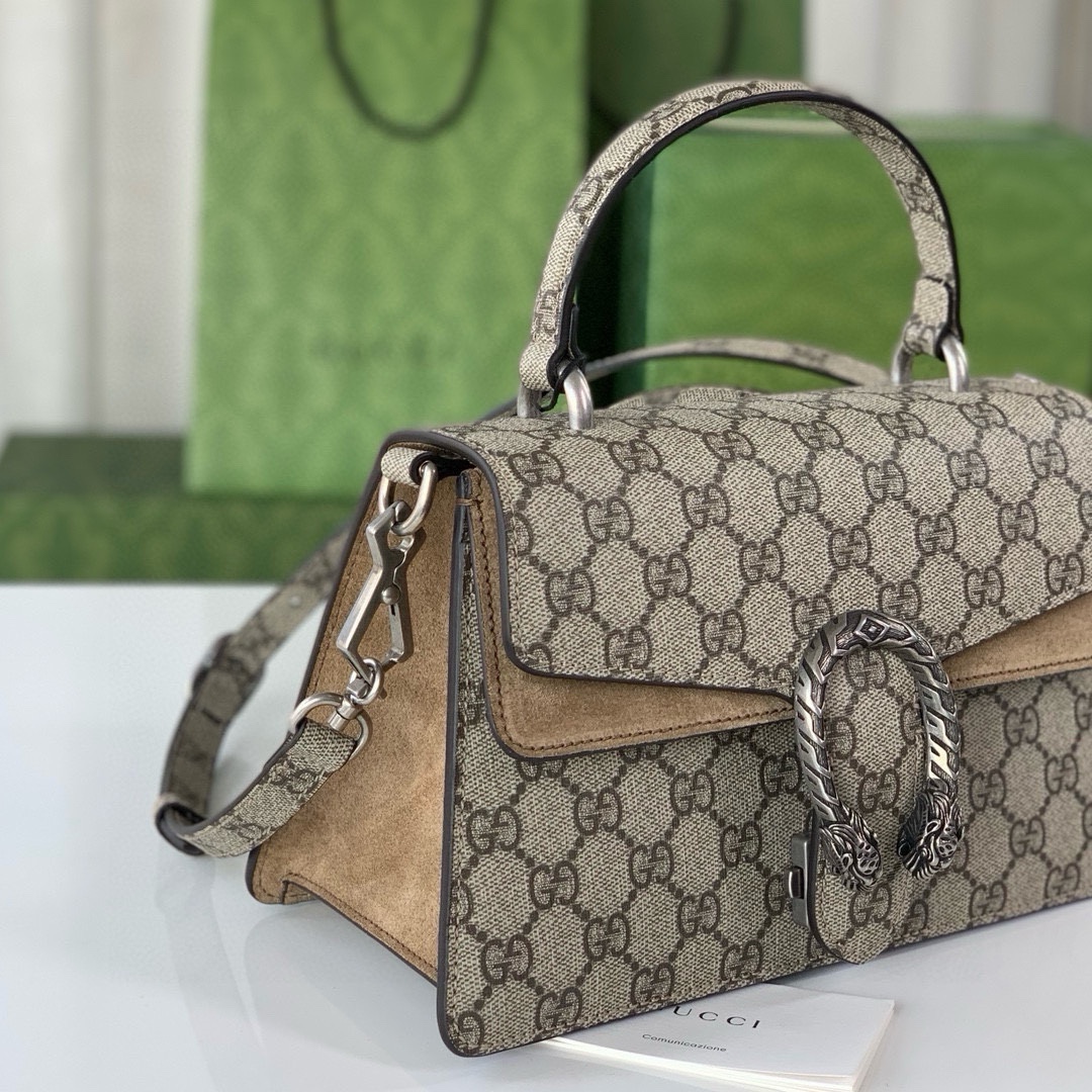 [TOP] GUCCI Dionysus Series Handbags 24X16X11cm - Khaki
