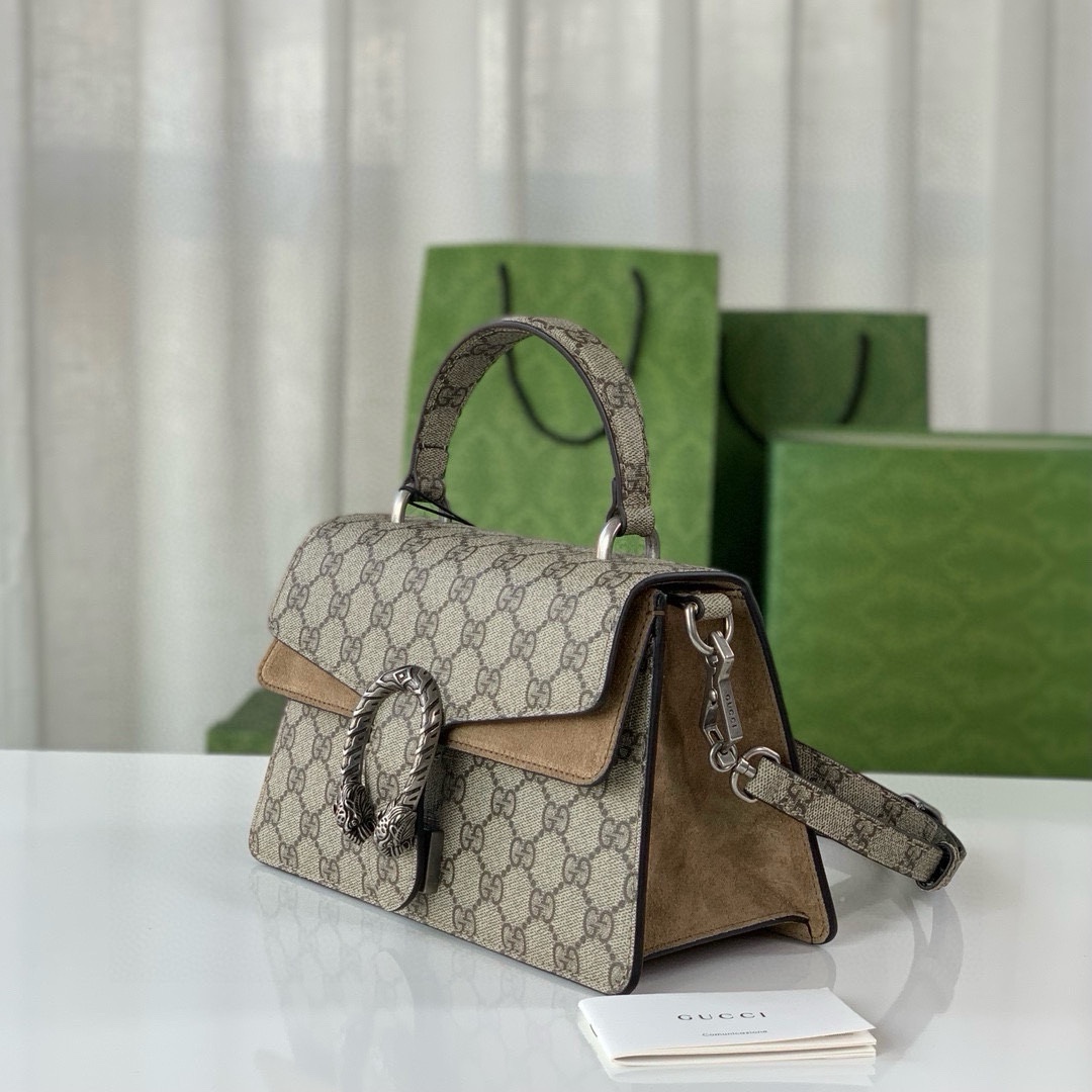 [TOP] GUCCI Dionysus Series Handbags 24X16X11cm - Khaki