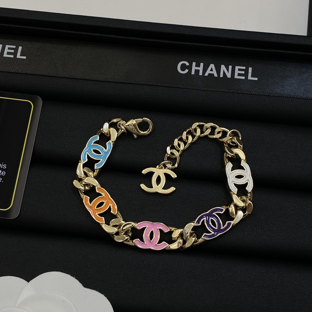 [TOP] CHANEL Colorful CC Bracelet - 2 Color - 711 Luxury