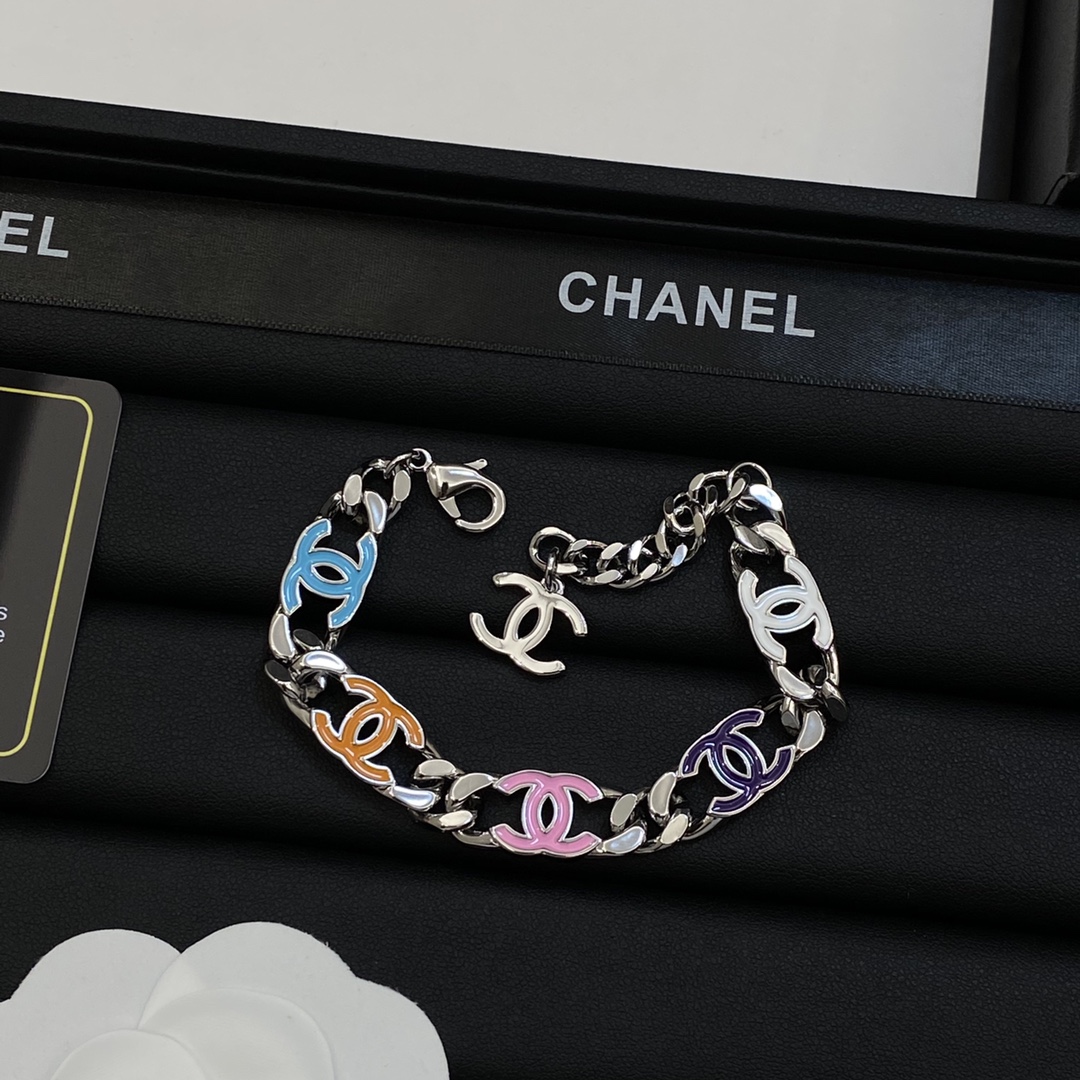 [TOP] CHANEL Colorful CC Bracelet - 2 Color - 711 Luxury