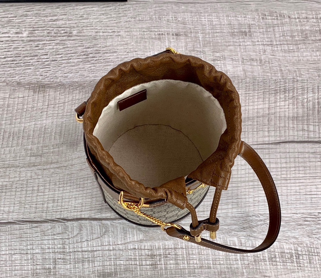 [TOP] GUCCI 1955 Series Bucket Bag 14x19x14CM - GHW