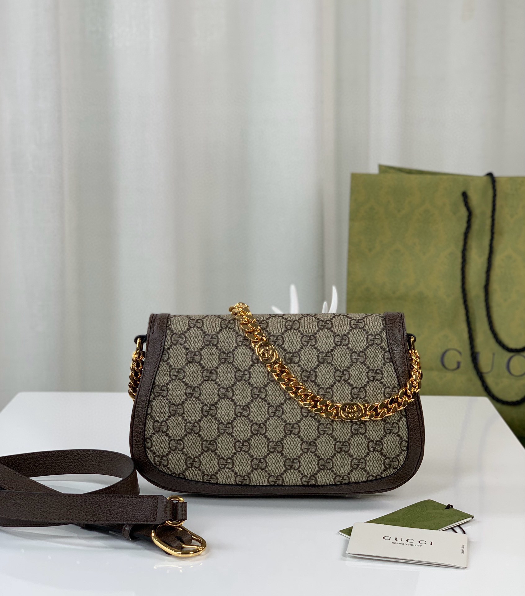 [TOP] GUCCI G*G Blondie Small Leather Bag 28X16X4cm - 3 Colors - GHW