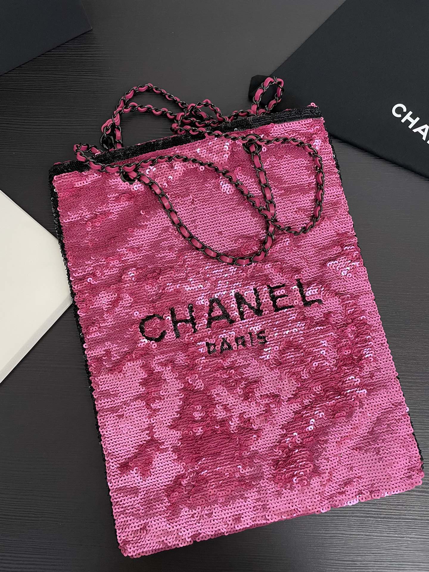[TOP] CHANEL  Sequin Tote Bags 30x2x39cm - 2 Colors