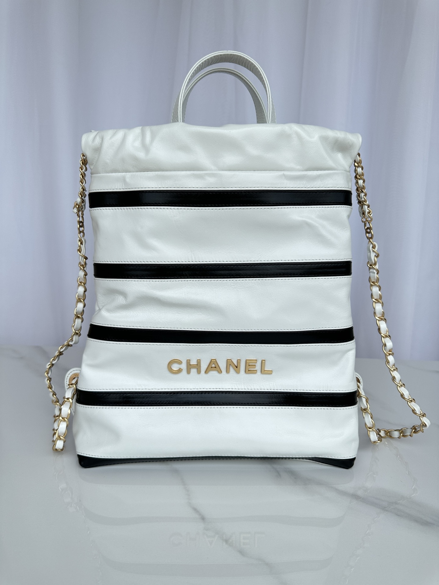 [TOP] CHANEL Lambskin Tote Bags 22×24.5×8cm - 3 Colors&GHW