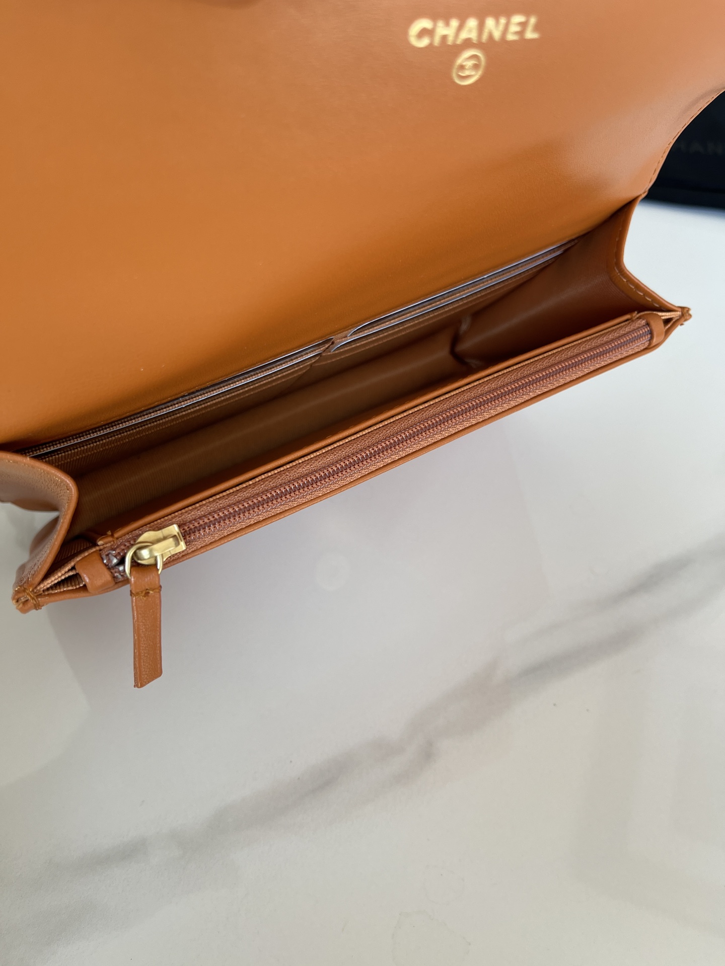 [TOP] CHANEL Lambskin 19 WOC Bags/19 Bags 19cm - Orange&GHW