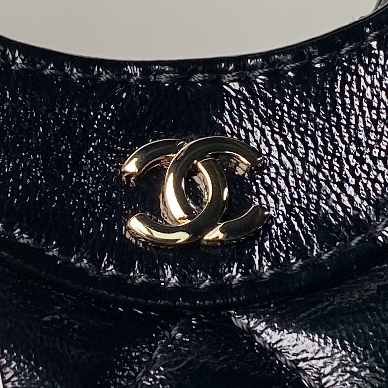 [TOP] CHANEL 24s Mini Handle Bag 12×13×4cm - GHW - Black