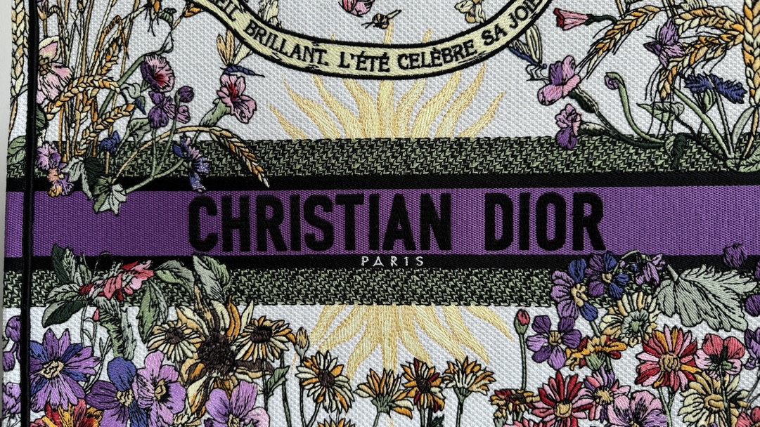 [TOP] Christian Dior Purple Sun Book Tote Bags 2 Sizes