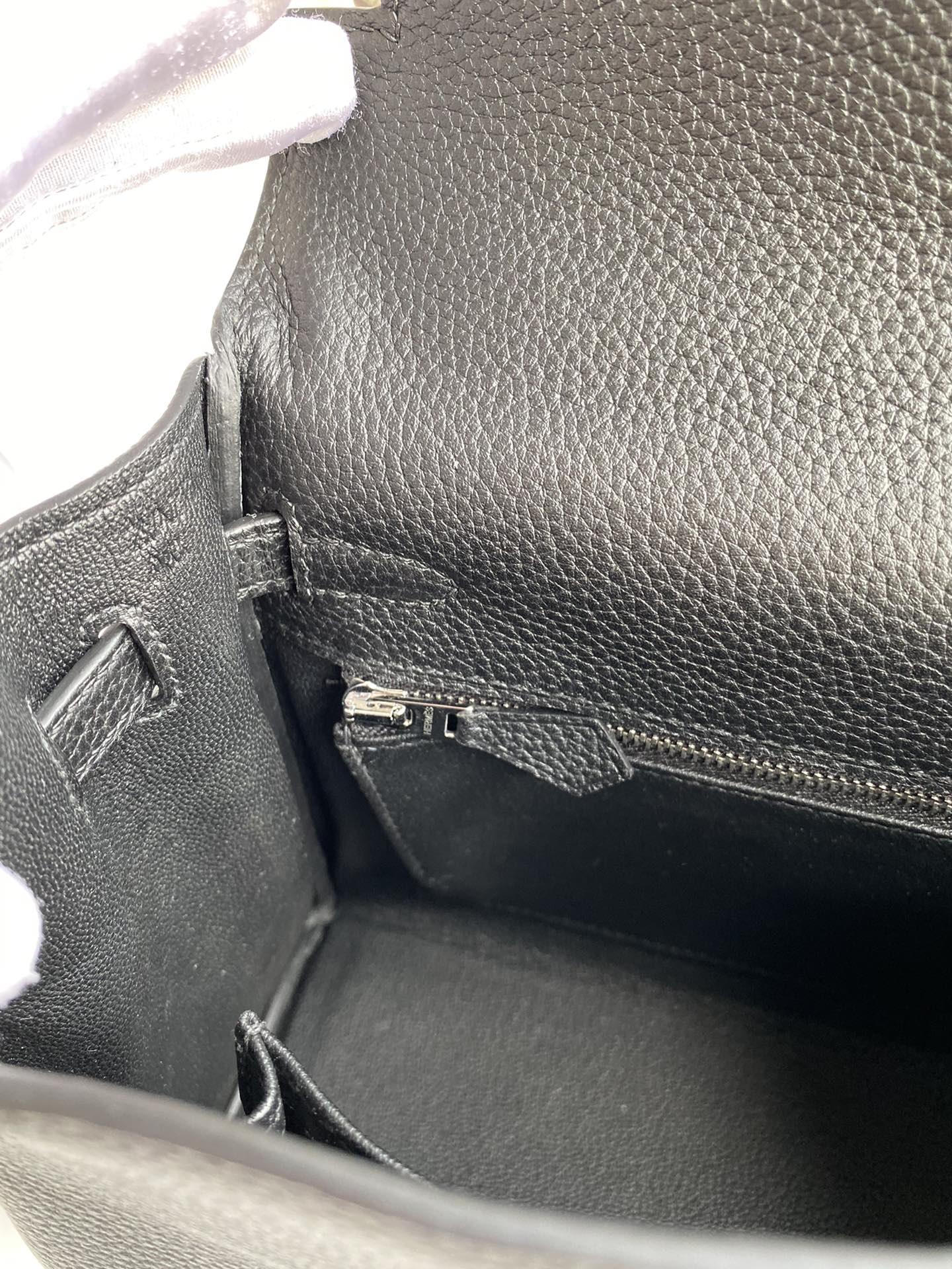 [TOP] HERMES Togo Leather Kelly Bag 25cm/28cm/32cm- Black & SHW