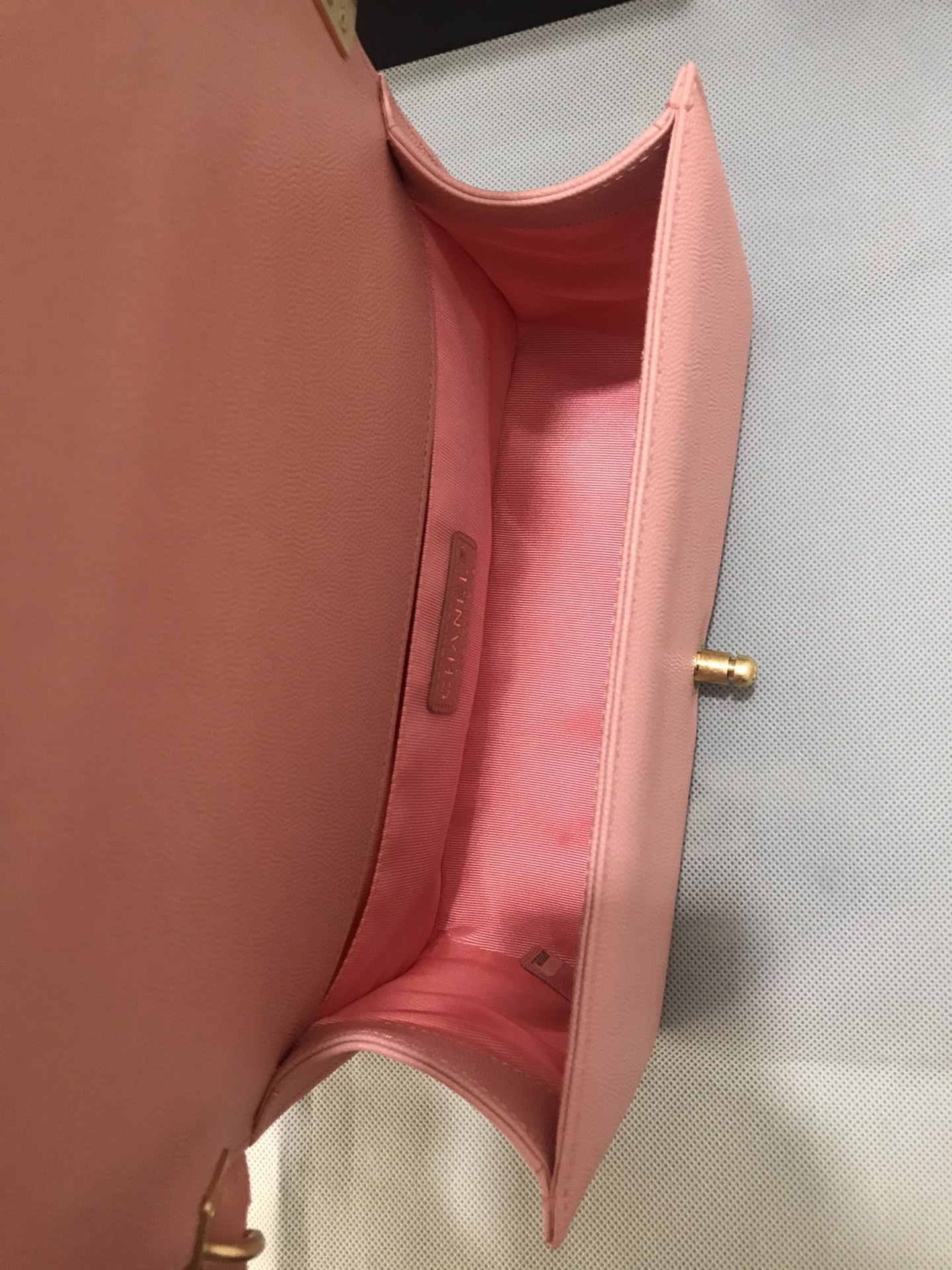 [TOP] CHANEL Fine Ball Shaped Caviar Le Boy Bags 20cm/25cm - Pink & GHW