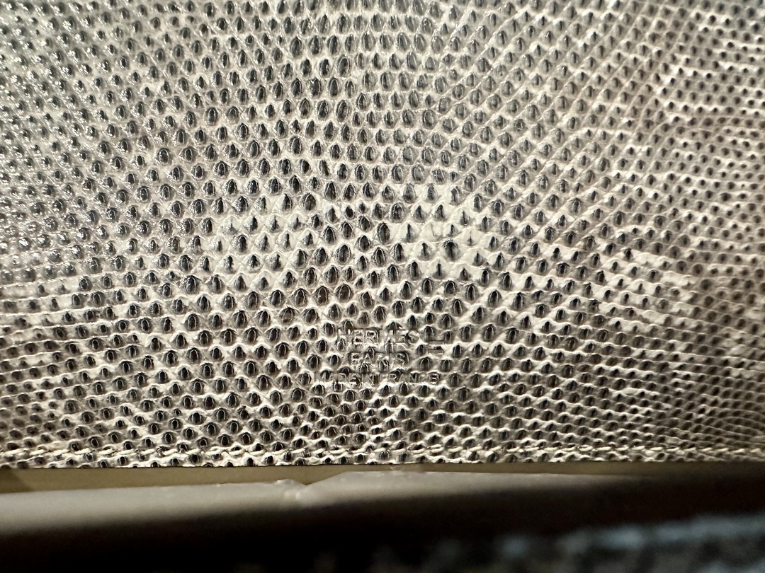 [TOP] HERMES Lizard Skin Mini Kelly Bags 22CM - SHW