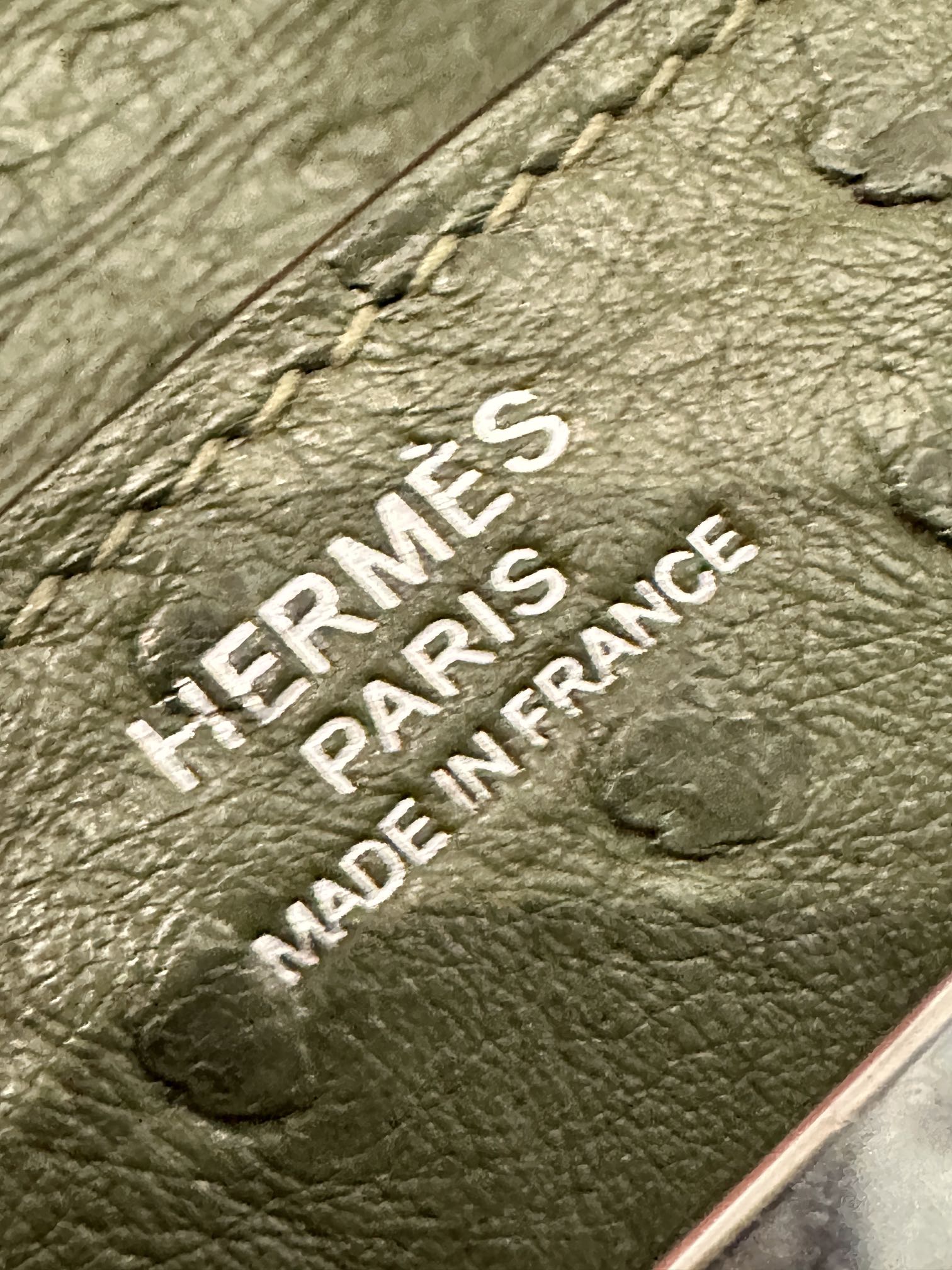 [TOP] HERMES Ostrich Skin Birkin Bags 30cm - Olive Green & SHW
