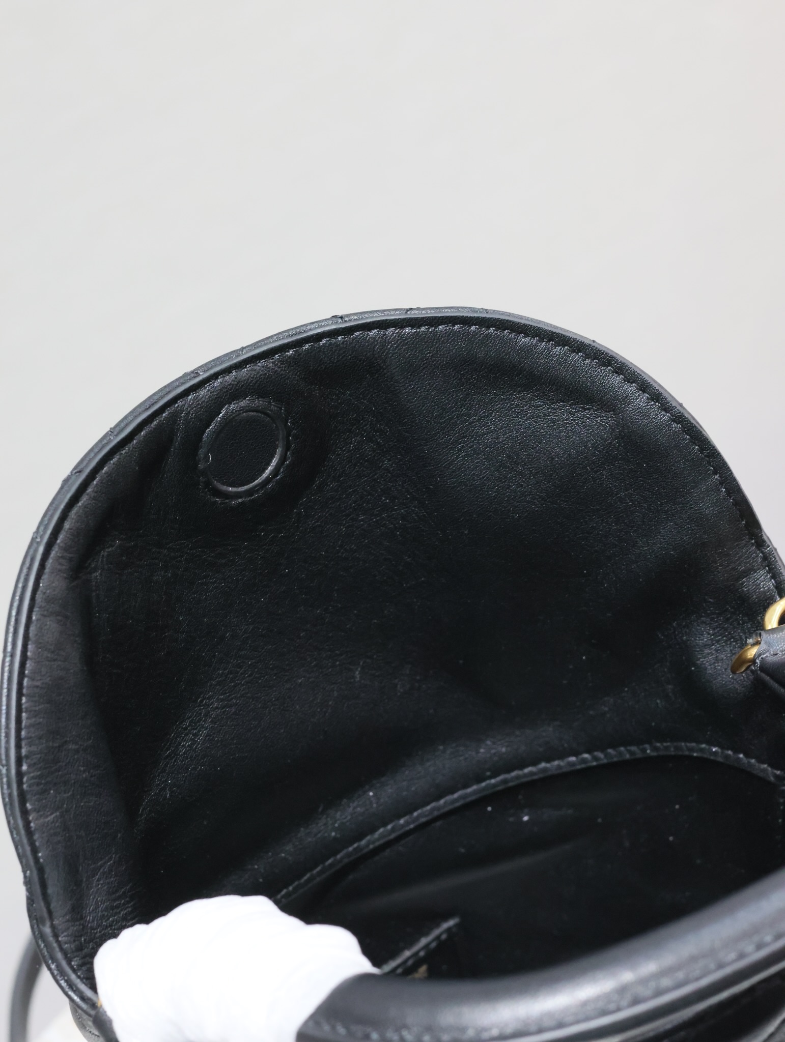 [TOP] Yves Saint Laurent YSL Gaby Flip Bucket Bags 19x17x15cm - Black&GWH