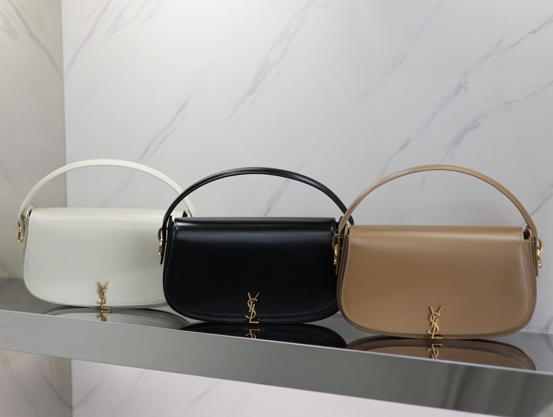 [TOP] Yves Saint Laurent YSL Box Calfskin Voltaire Handbag/Crossbody Bag 24×15×5cm - 3 Colors&GWH