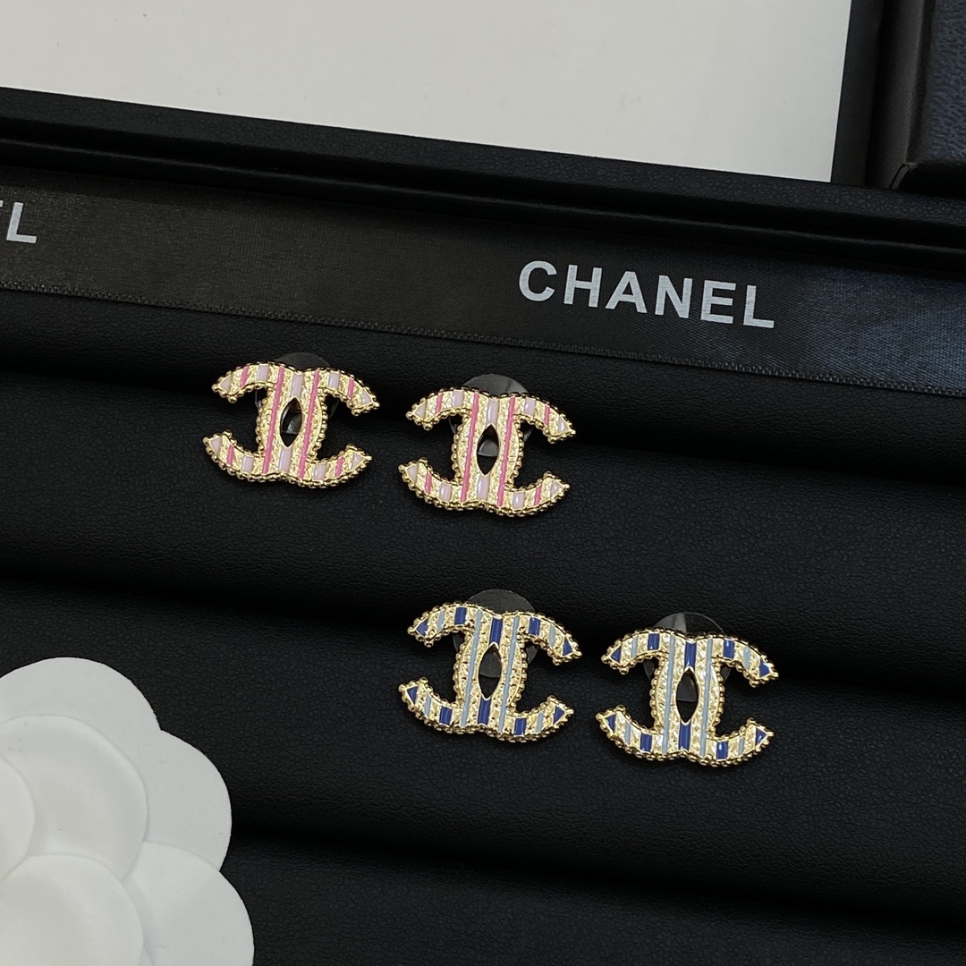 [TOP] CHANEL CC Earrings - 2 Color