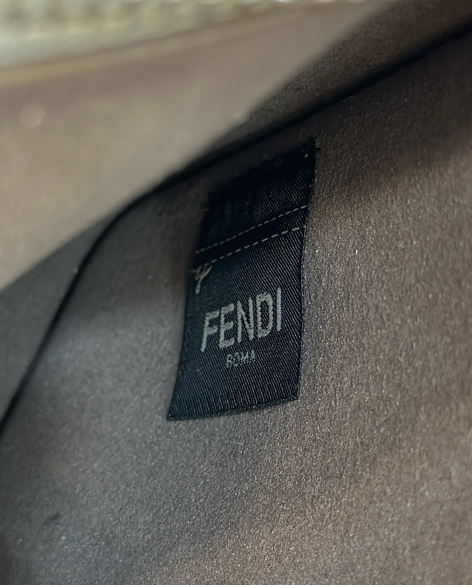 [TOP] FENDI Calfskin Mini Hobo Bag 27x7x20.5cm - GHW/SHW