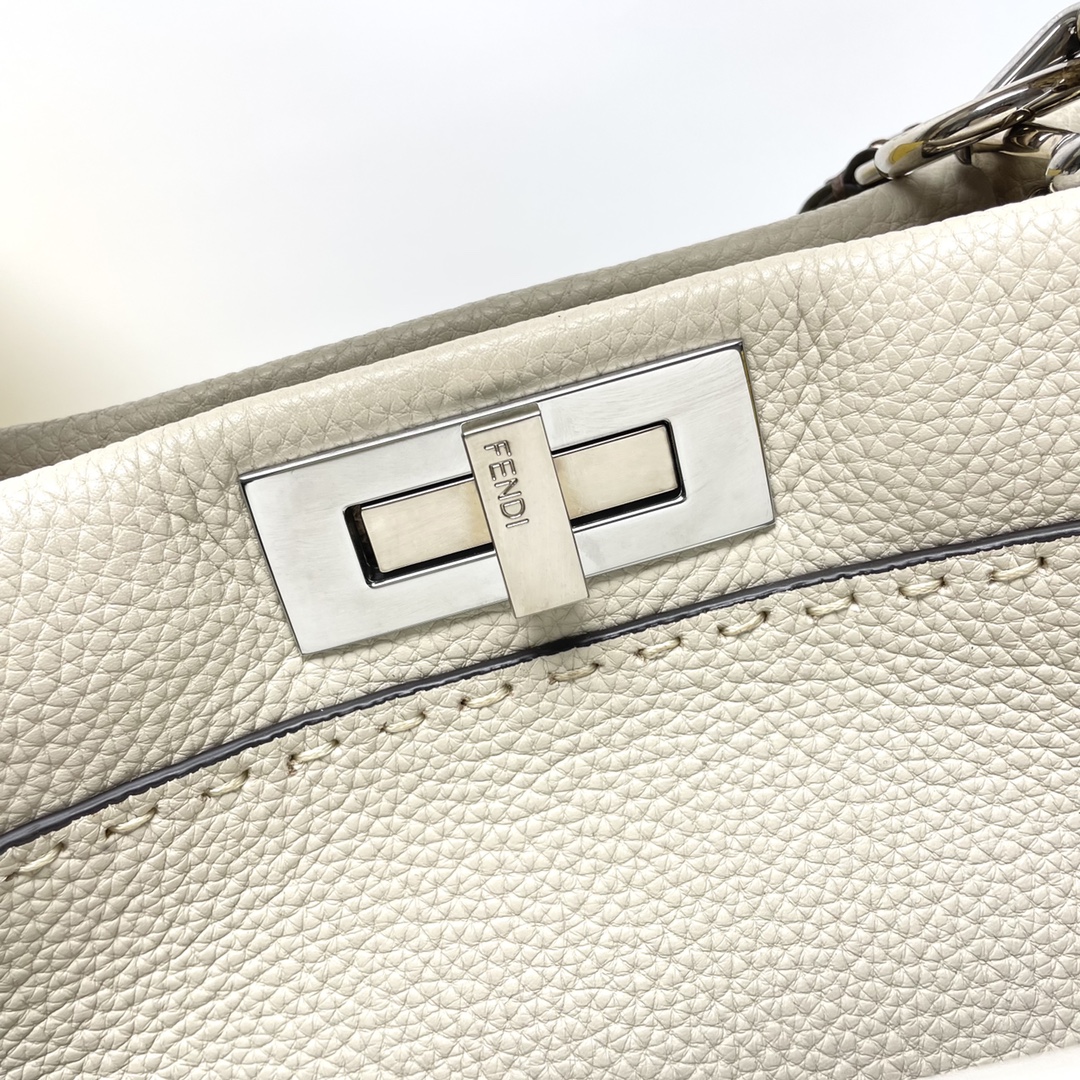 [TOP] FENDI Snake Skin Peekaboo Bags 33cm - SHW