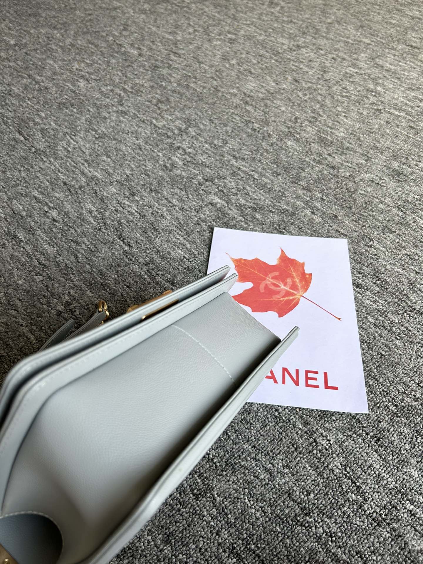 [TOP] CHANEL Le Boy Bags 25cm - Haze Blue&GHW