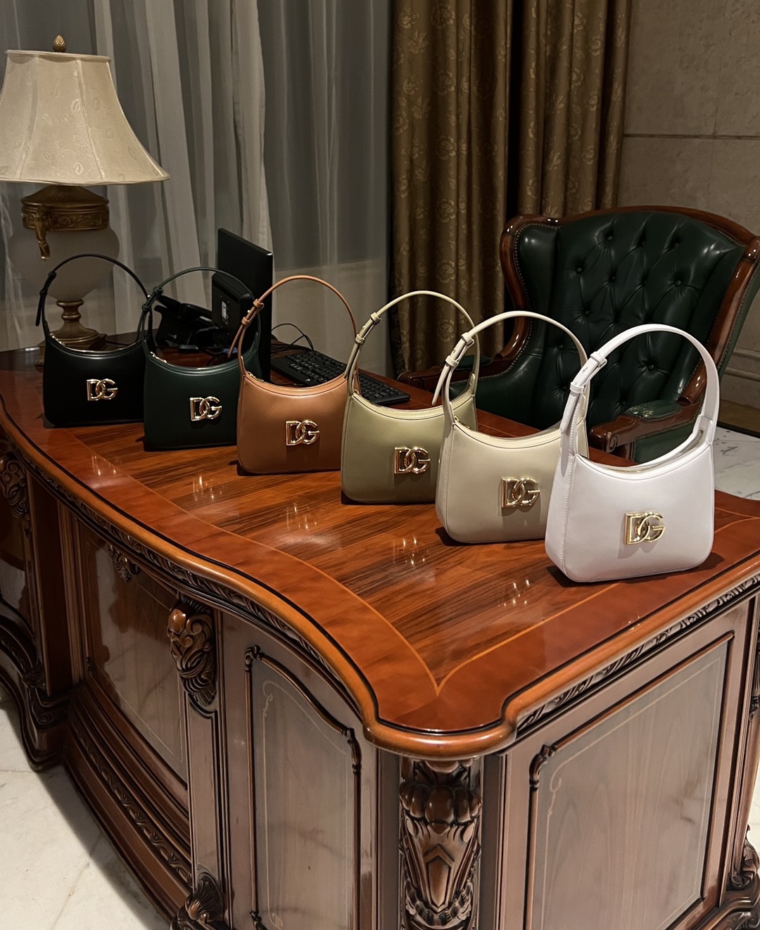 [TOP] Dolce & Gabbana D&G Calfskin Hobo Bags 22*18*6cm - 11 Colors - GHW