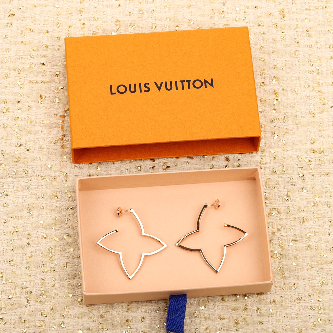 [TOP] Louis Vuitton LV XL Hoop  Earrings