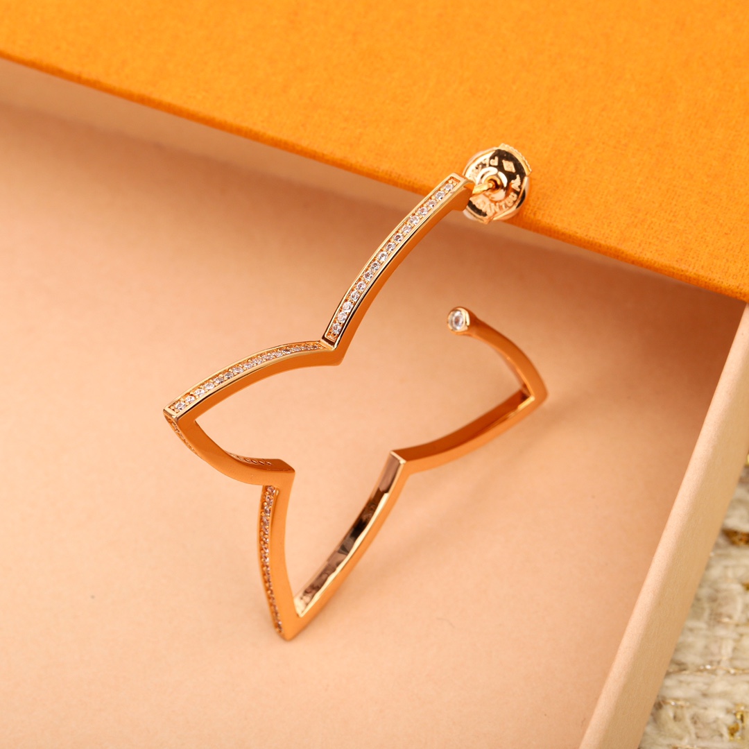 [TOP] Louis Vuitton LV XL Hoop  Earrings