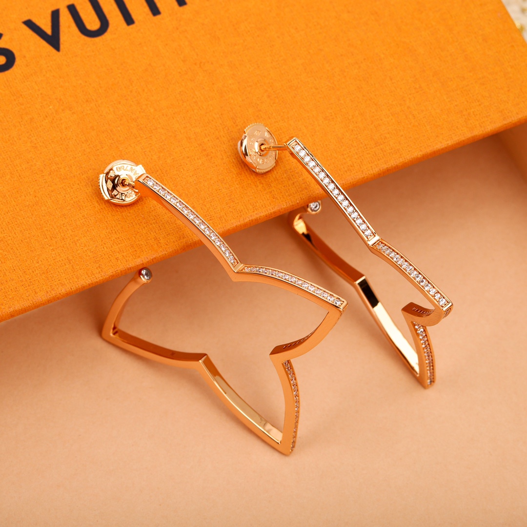 [TOP] Louis Vuitton LV XL Hoop  Earrings