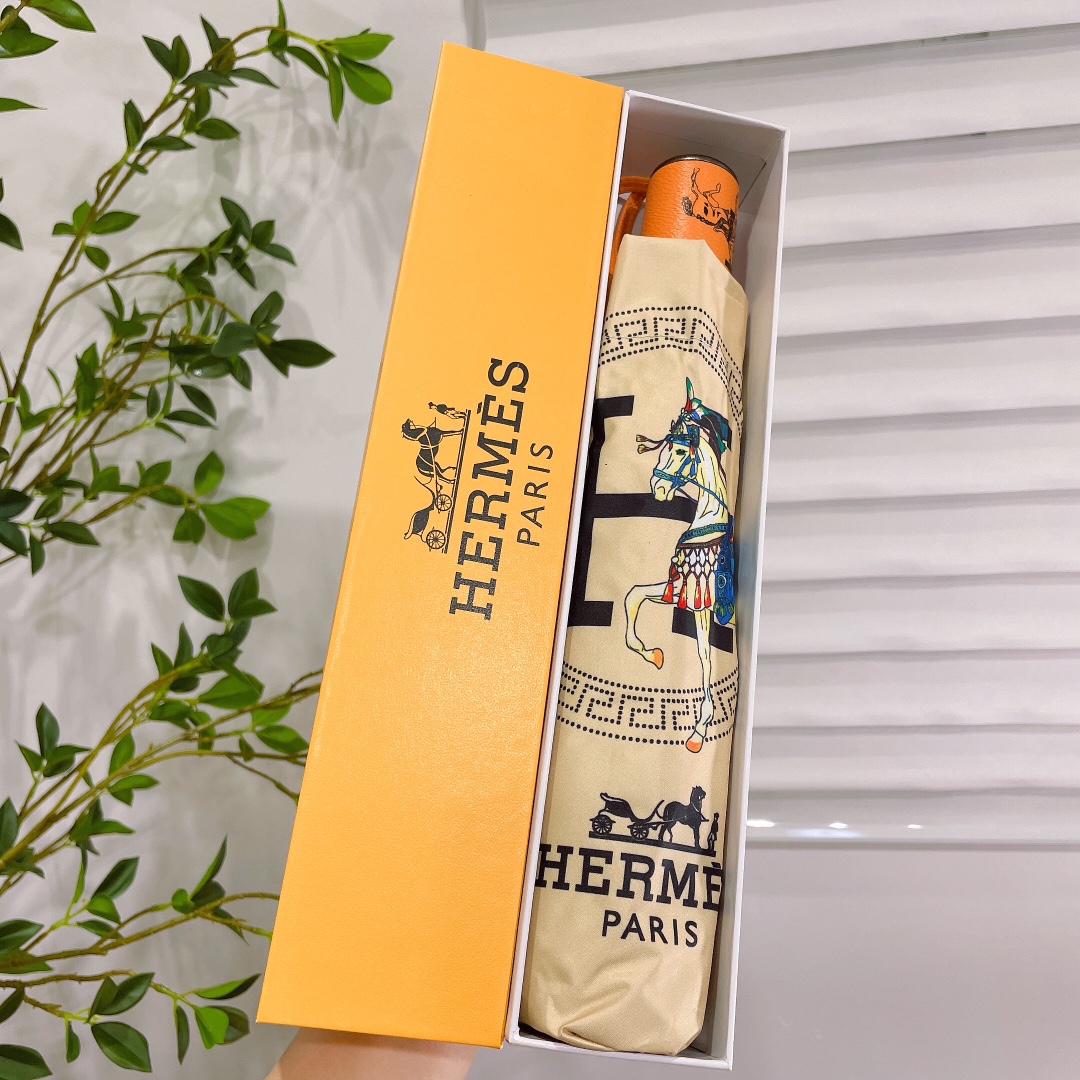 [TOP] HERMES Umbrella-Yellow