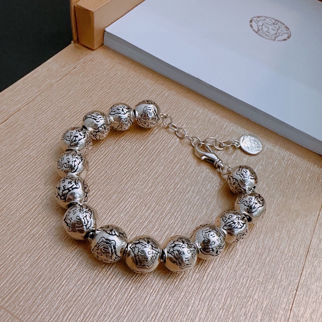 [TOP] VERSACE VintageSsilver Bracelet
