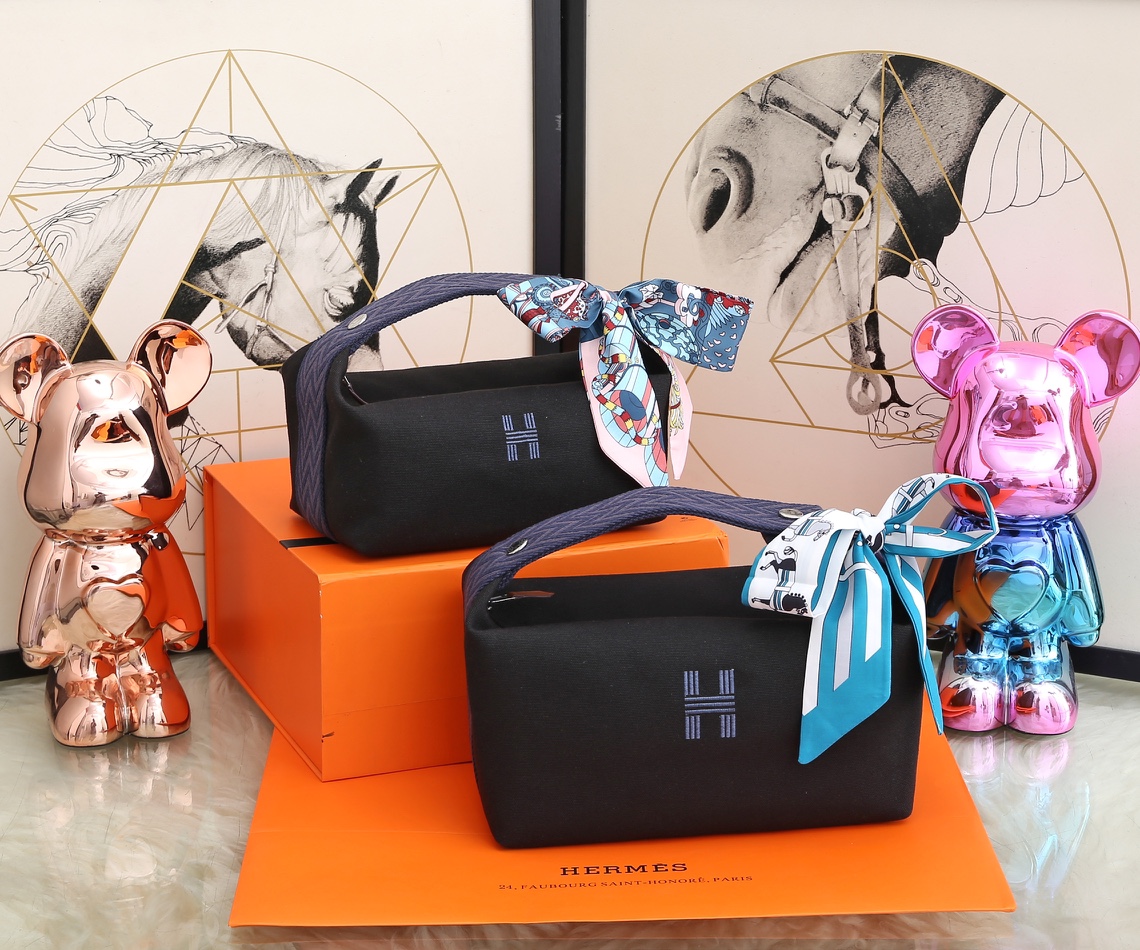 [TOP] HERMES Embroidered H logo Lunch Box Bag Collection
