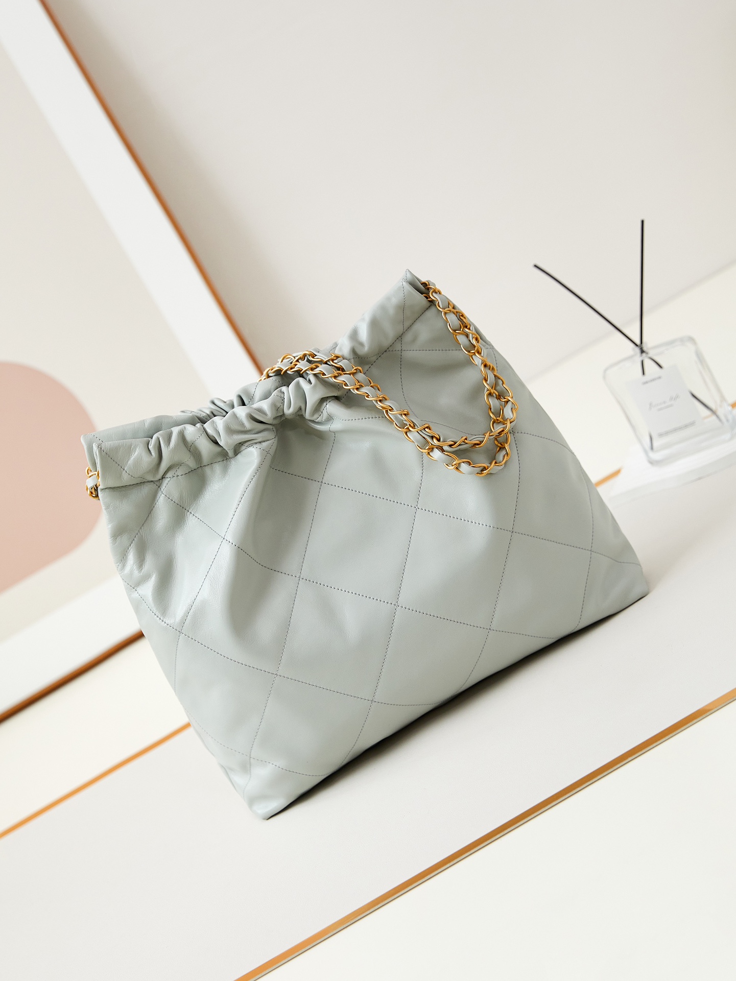 [TOP] CHANEL 22 Bag 35x37x7cm/39×42×8cm - Gray