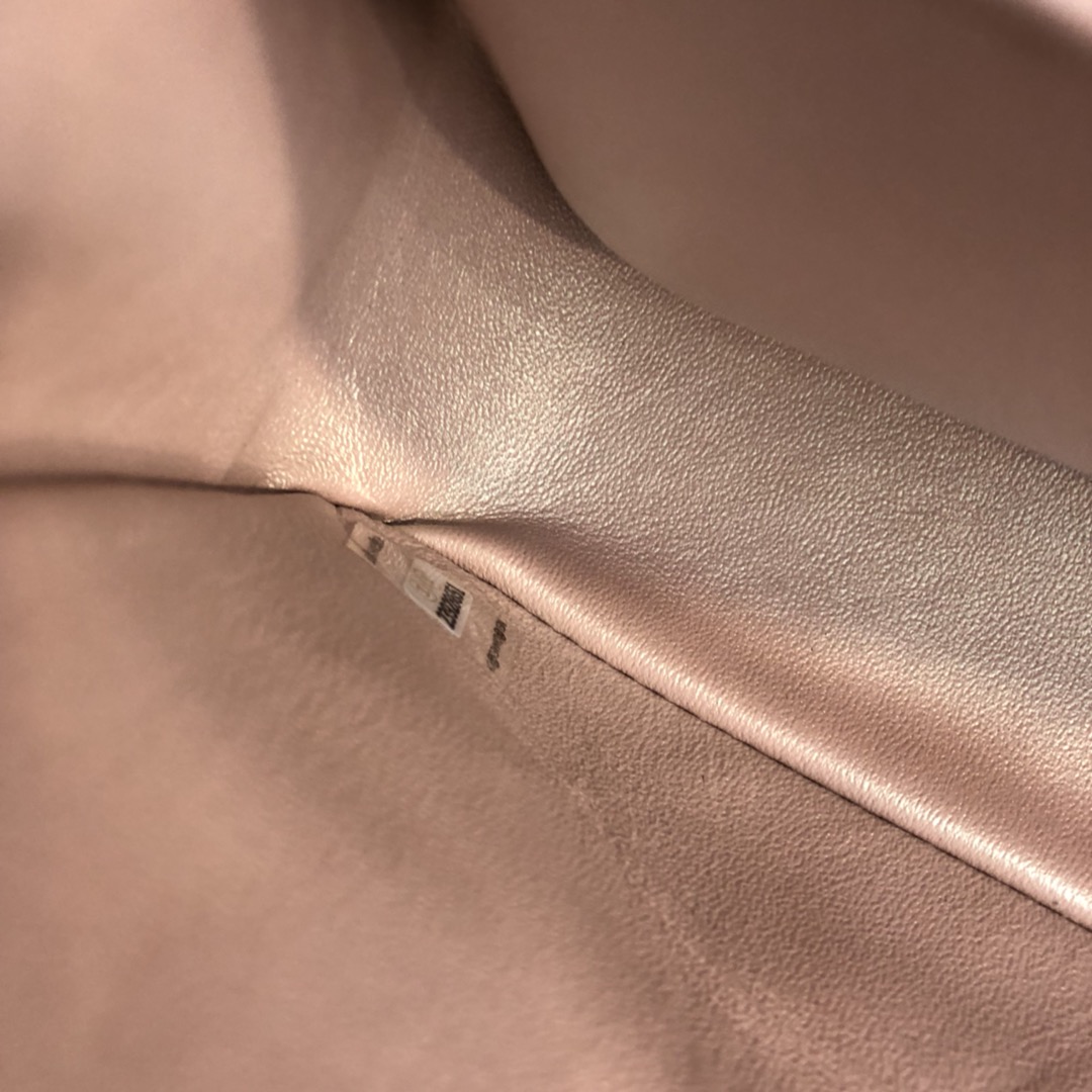 [TOP] CHANEL Classic Flab Bag 25cm - Pearl Pink&SHW