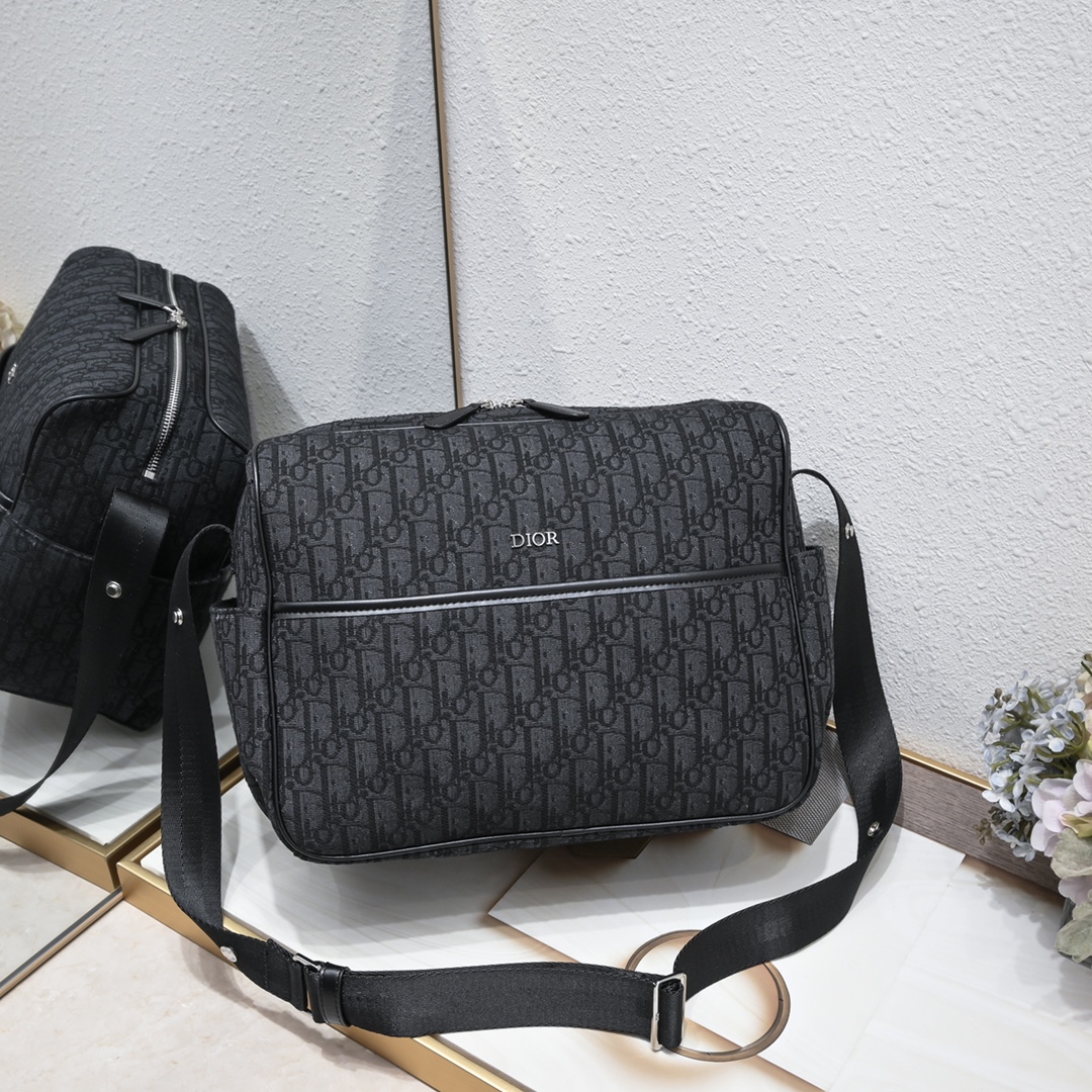 [TOP] Christian Dior Baby Changing Bag 38x28x16cm with Oblique Print - 2 Color