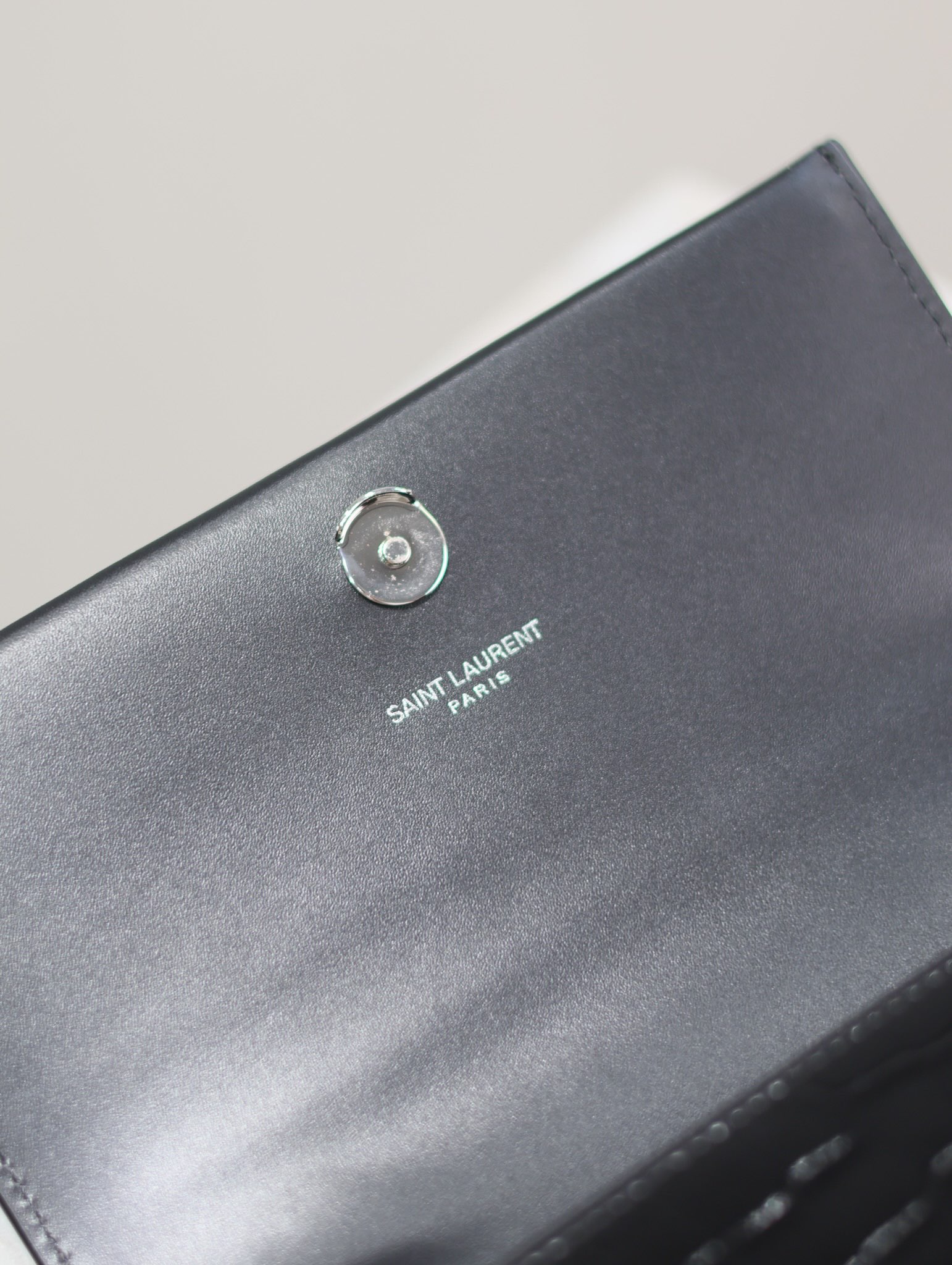 [TOP] Yves Saint Laurent YSL Kate Tassel Bag Croc Embossed Cowhide 19x12.5x4cm - Black&SHW