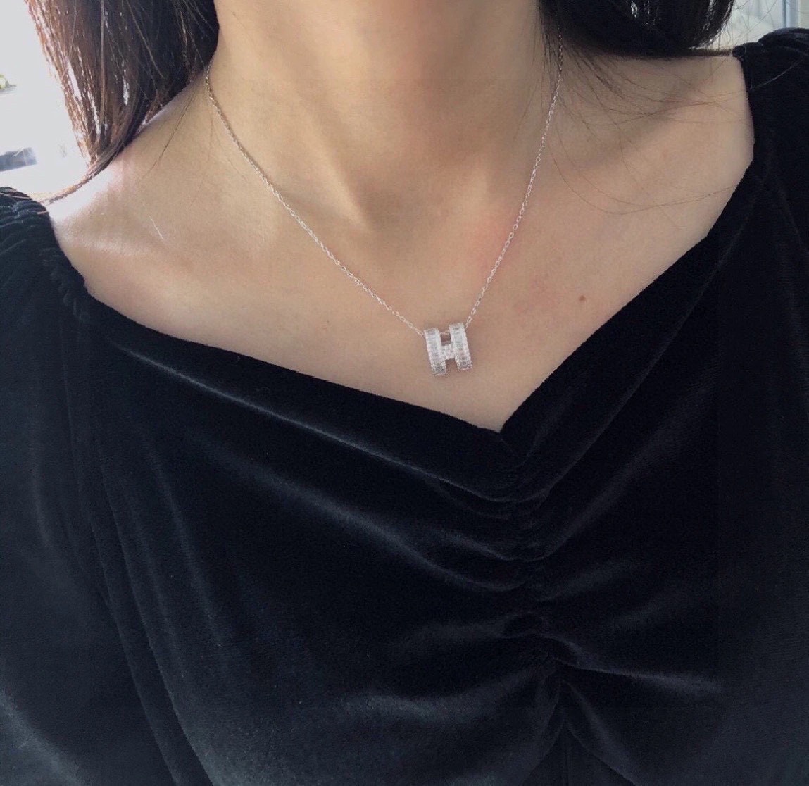 [TOP] HERMES H Necklace