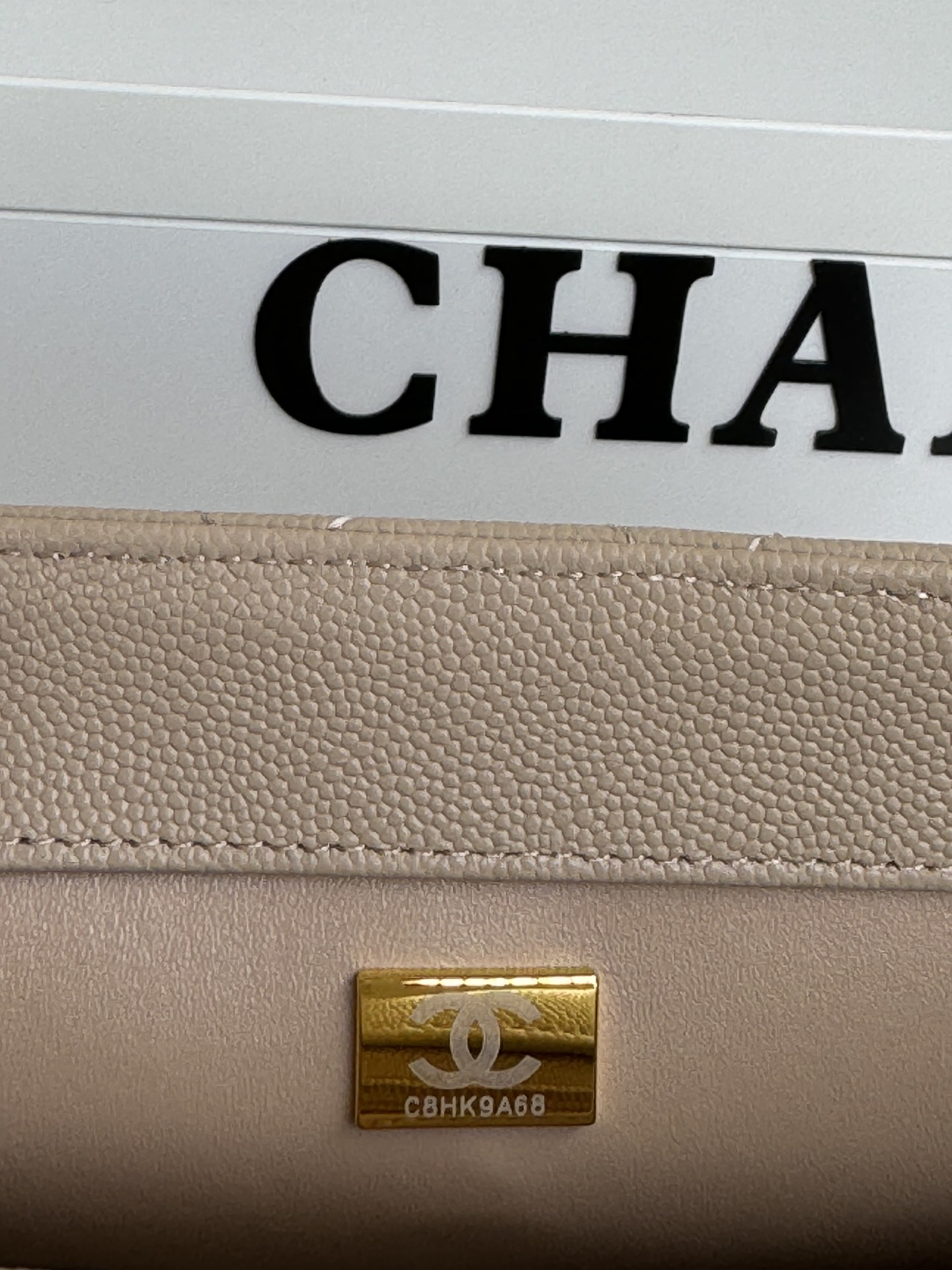 [TOP] Chanel CoCo Handle Bags Cowhide with Lambskin lining 23cm/28cm - Beige&GHW