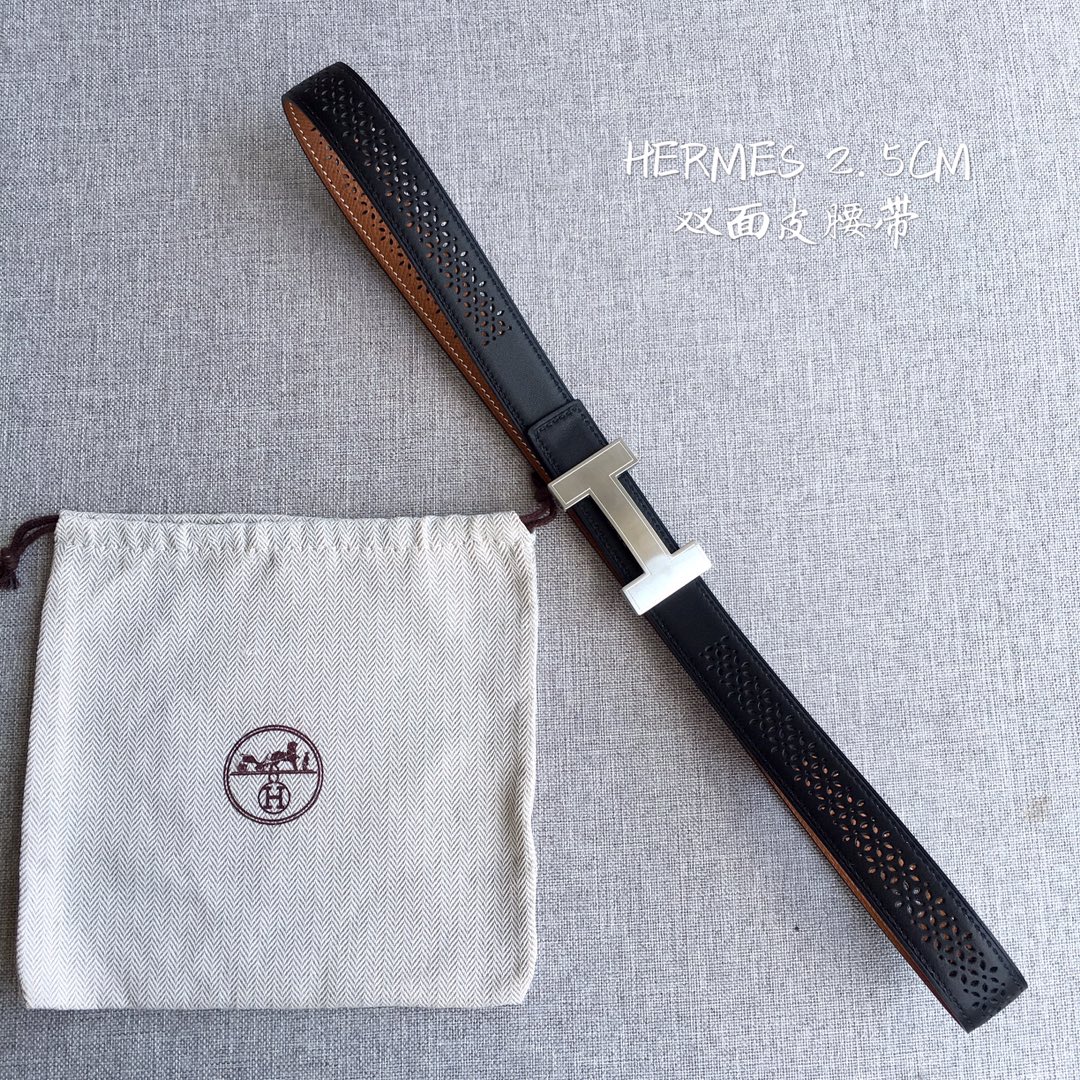 [TOP] HERMES Double Sided Waistband - 2.5CM - GHW/SHW