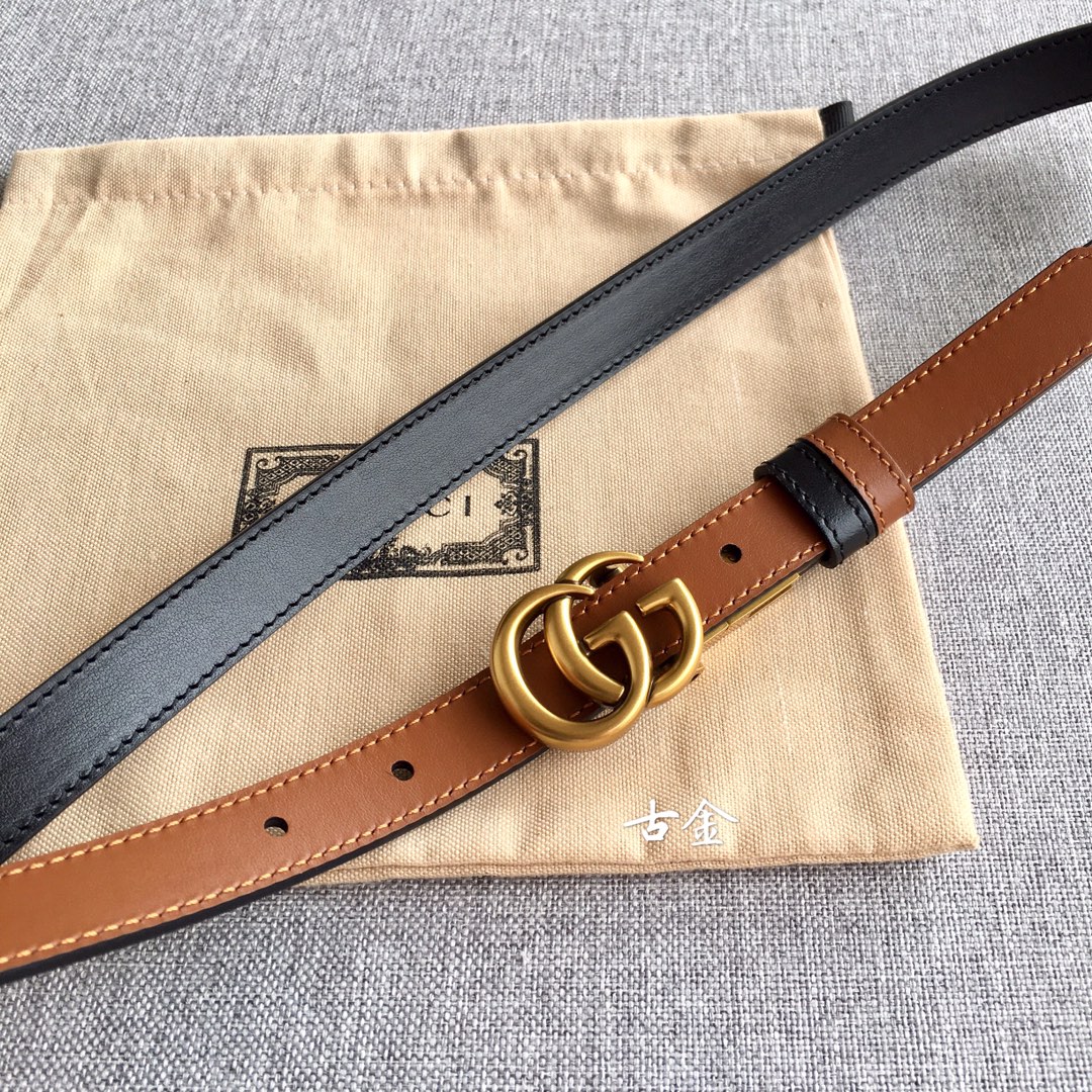 [TOP] GUCCI Double Sided Waistband - 2cm - GHW