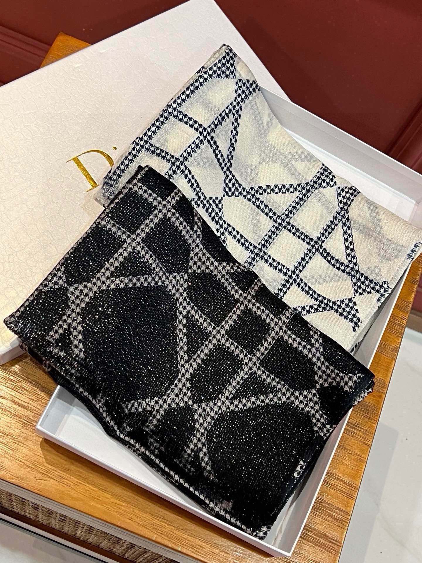 [TOP] Christian Dior Cashmere Scarf 110 x 200 cm -2 Colors