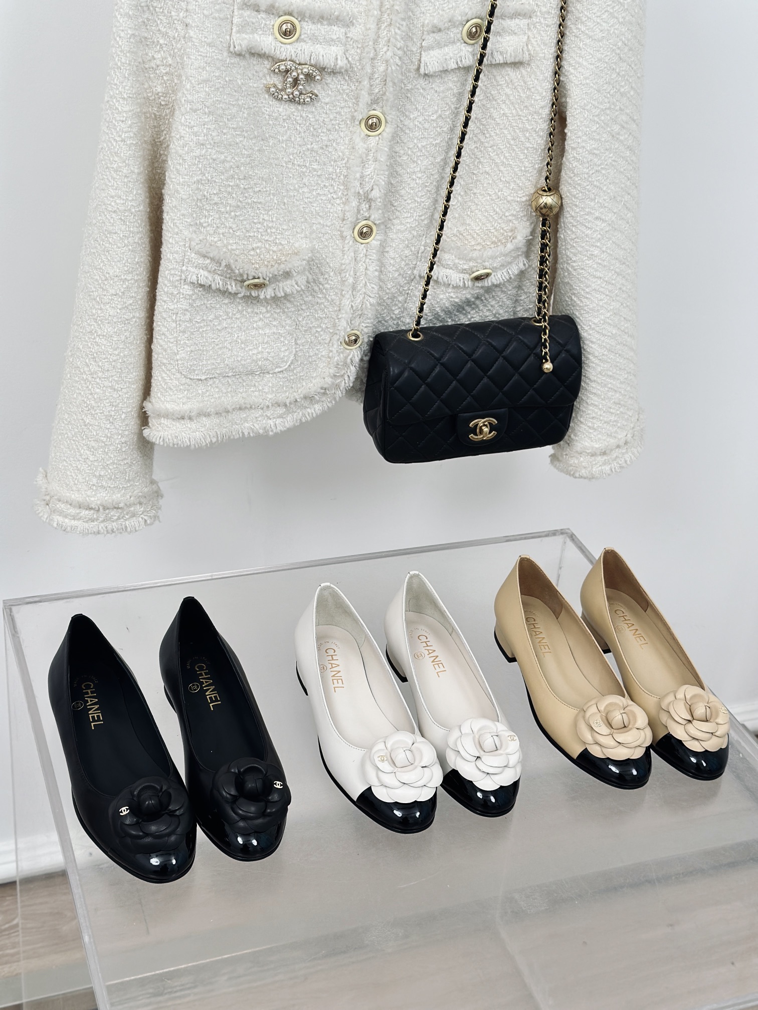 [TOP] CHANEL Camellia Flats 1.5cm - 3 Color