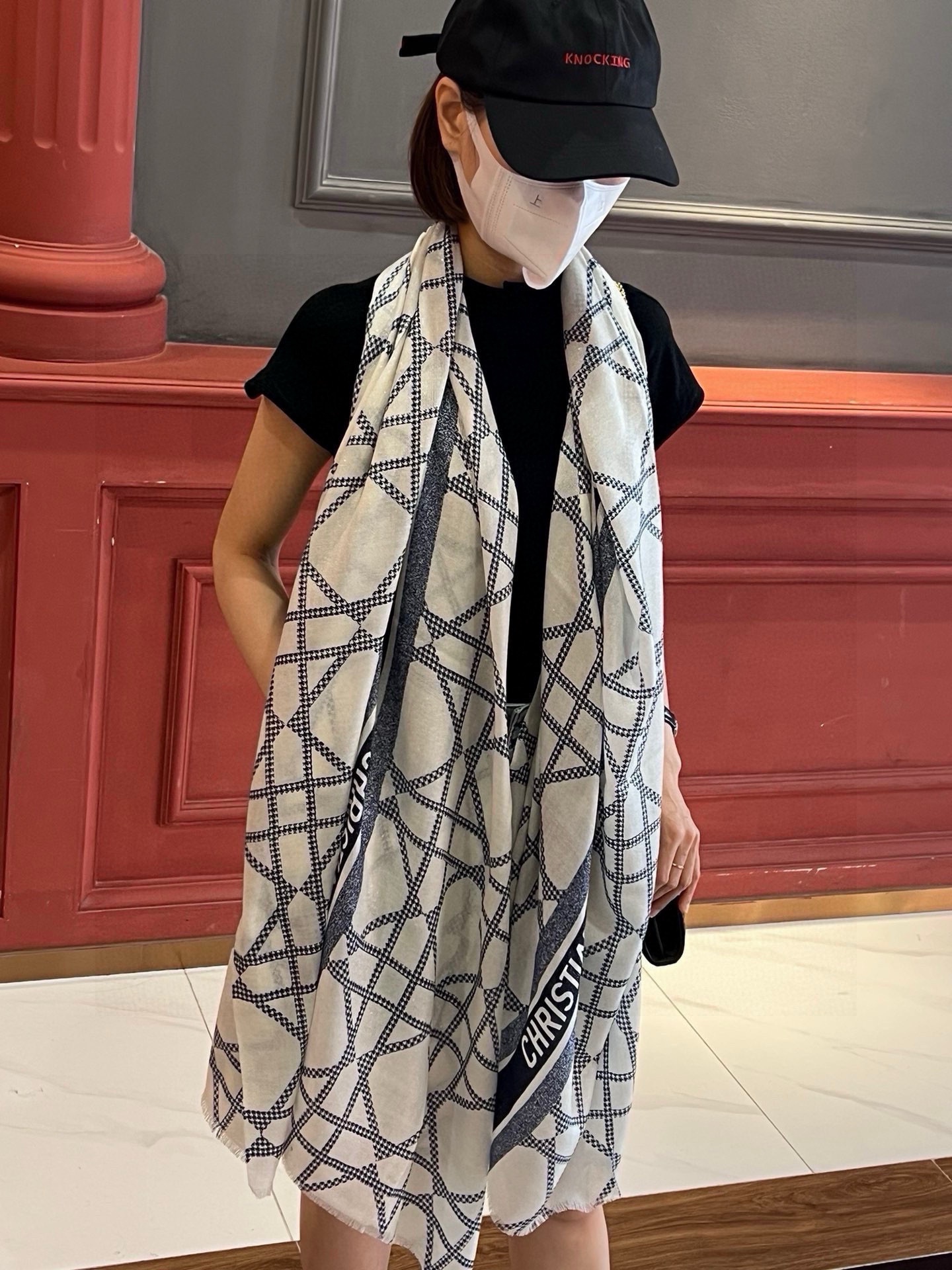 [TOP] Christian Dior Cashmere Scarf 110 x 200 cm -2 Colors