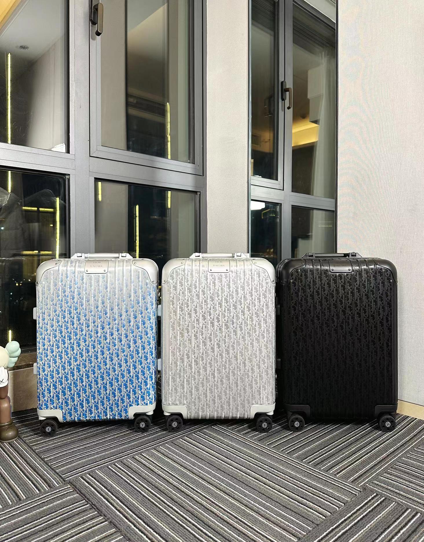 [TOP] Christian Dior Classic Oblique Logo Pattern Luggage - 3 Colour