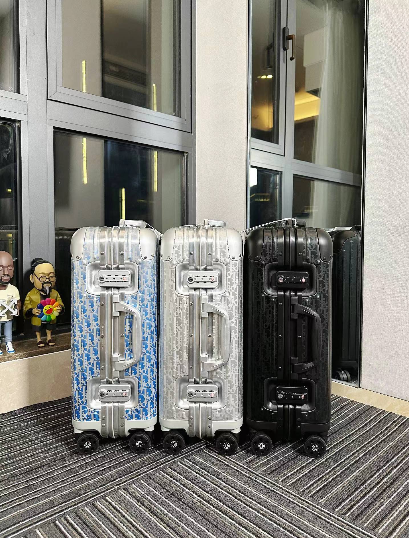 [TOP] Christian Dior Classic Oblique Logo Pattern Luggage - 3 Colour