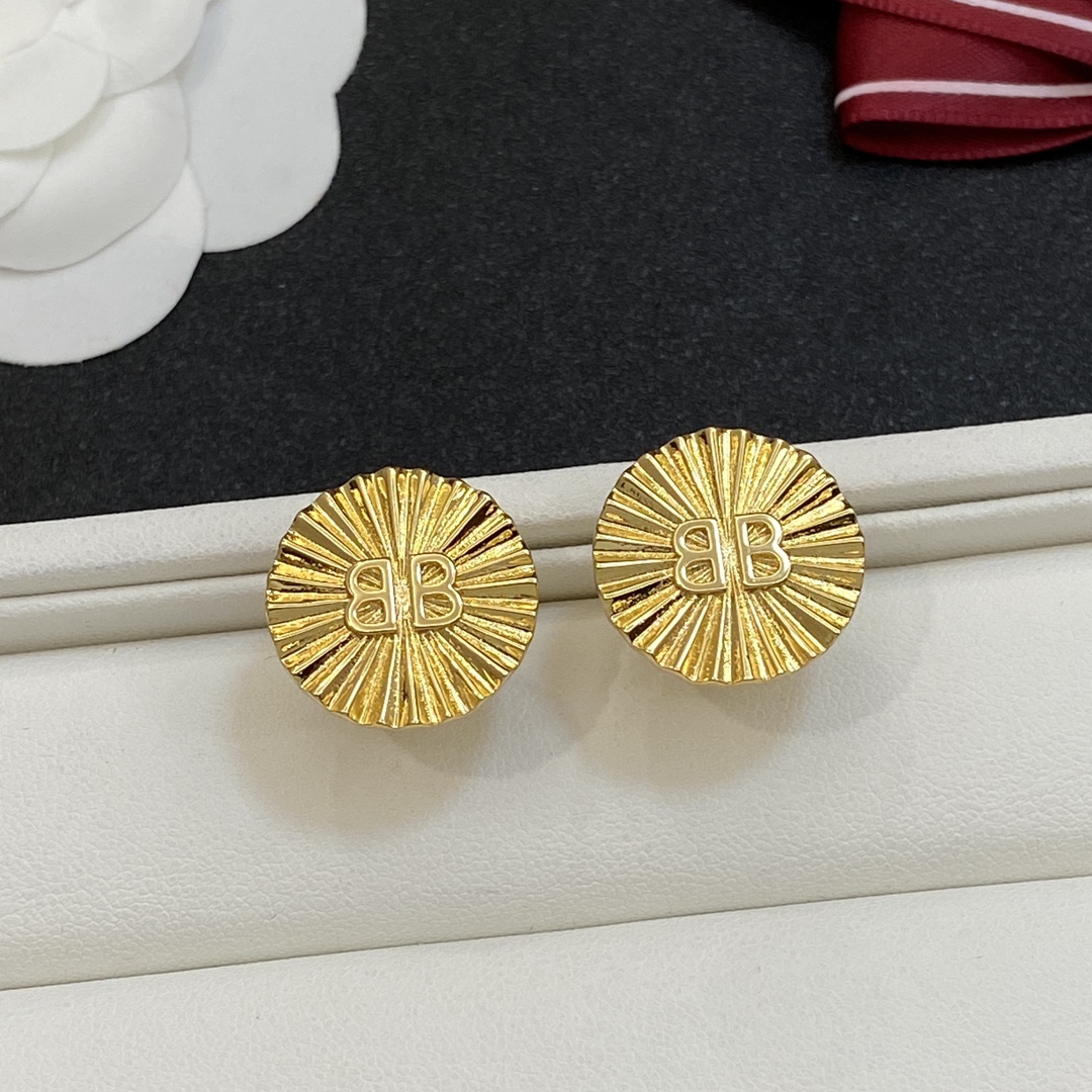 [TOP] BALENCIAGA BB Earrings-2 Colors