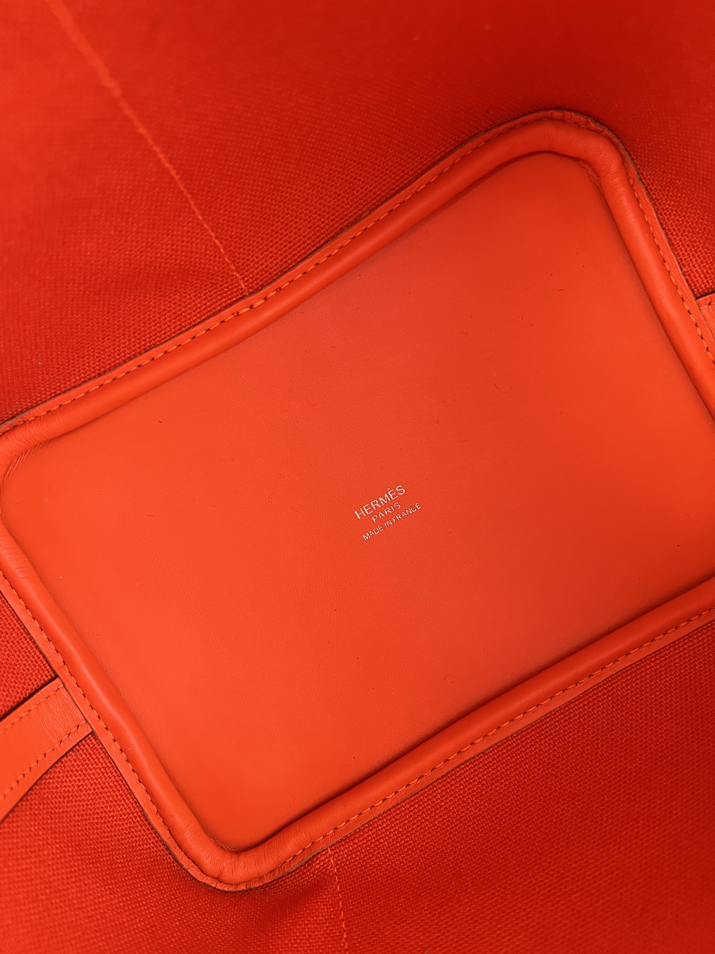 [TOP] HERMES Picotin Cargo Bag Canvas Patchwork With Swift Leather - 18CM - Orange & SHW