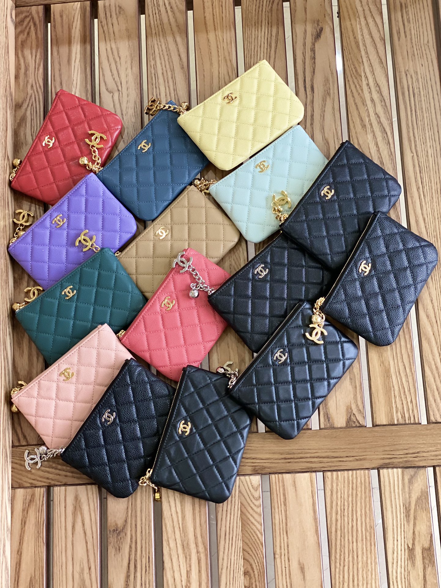 [TOP] CHANEL Pendant Zero Wallets 11.5*7cm - 15 Colors